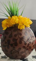 Vazen met kunstplanten - decoratief en sfeervol, Overige materialen, Overige kleuren, Ophalen of Verzenden, Zo goed als nieuw