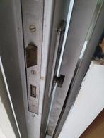 Set hardhouten tuindeuren., Doe-het-zelf en Verbouw, Deuren en Horren, Ophalen, Zo goed als nieuw, Buitendeur, 200 tot 215 cm