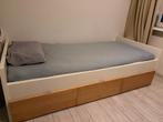 1 persoons bed, Gebruikt, 90 cm, Eenpersoons, Wit
