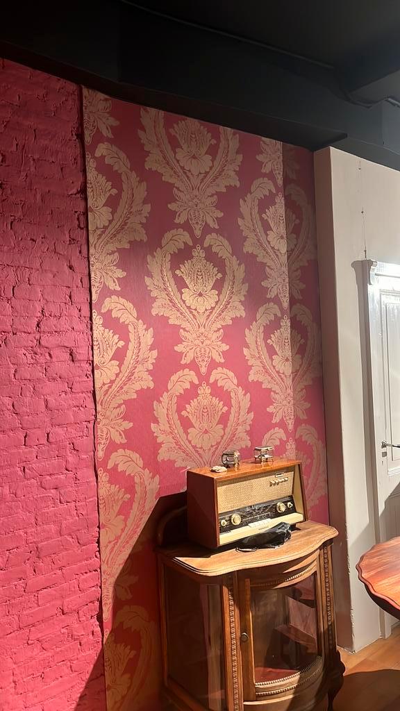 3x rollen behang klassiek, Huis en Inrichting, Stoffering | Behang, Rood, Roze, 10 tot 25 m², Ophalen of Verzenden