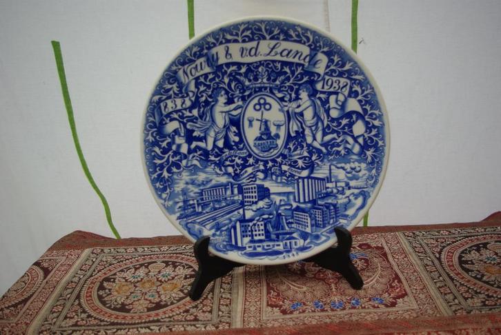 Wandbord en dekschaal ( P. Ragout, Antiek en Kunst, Antiek | Wandborden en Tegels, Ophalen of Verzenden