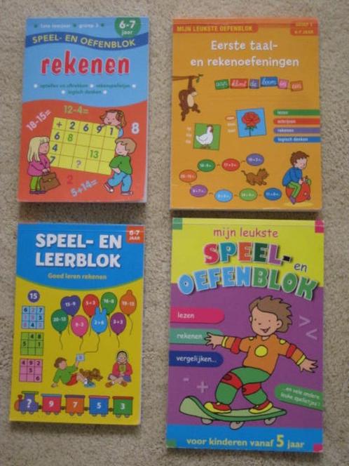 Speel en leerblok oefenboek 4 stuks lezen rekenen taal oefen, Kinderen en Baby's, Speelgoed | Educatief en Creatief, Nieuw, Rekenen