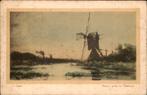 Molens bij Vreeland schilderij, Ophalen of Verzenden, Voor 1920, Ongelopen, Utrecht