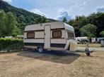 Retro Corsar 400 caravan met voortent, Caravans en Kamperen, Overige merken, 70 kg, Stapelbed, 750 - 1000 kg