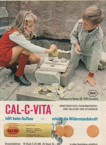 Retro reclame 1971 Calcvita frisdrank tabletten vitamines beschikbaar voor biedingen