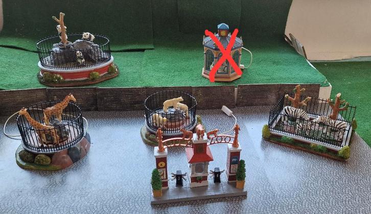 Lemax Meerdere Dierentuin Artikelen (Zoo), Diversen, Kerst, Zo goed als nieuw, Ophalen of Verzenden