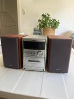 Sony CMT-NEZ50 cd en cassette speler + speakers, Ophalen, Gebruikt, Speakers, Sony