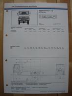 GINAF F210 DH Technische Specificatie Folder 1982 – 6x6, Ophalen, Zo goed als nieuw, Overige merken, GINAF