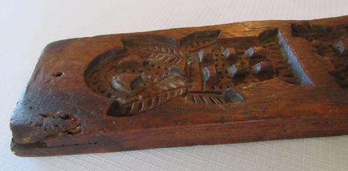 19e eeuw antiek handgestoken hout speculaasplank koekplank, Antiek en Kunst, Kunst | Beelden en Houtsnijwerken, Verzenden