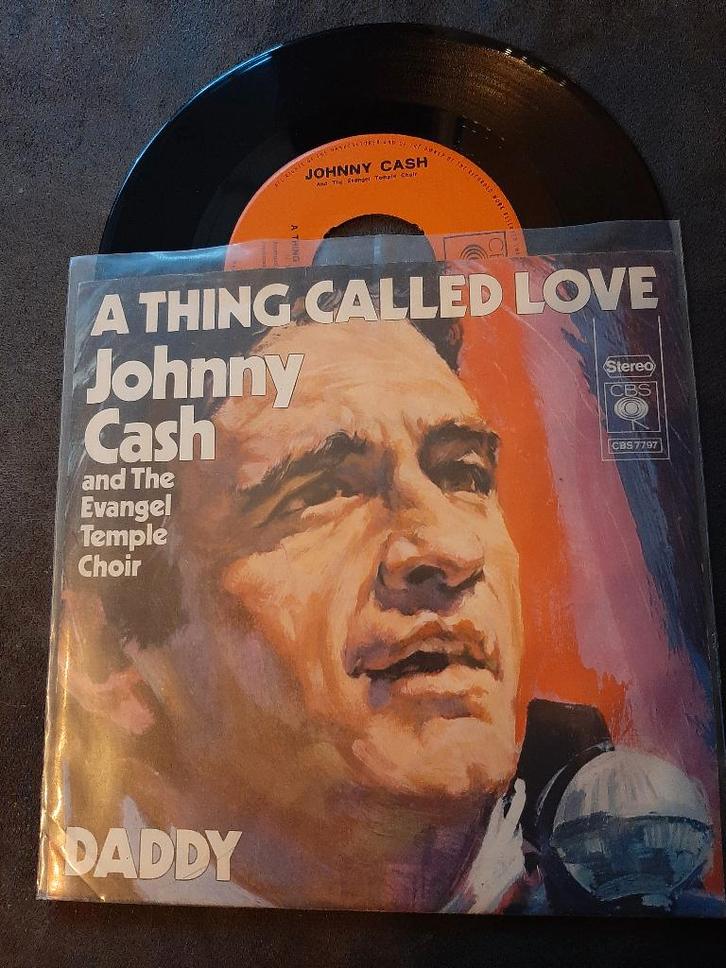 JOHNNY CASH - A THING CALLED LOVE, Cd's en Dvd's, Vinyl Singles, Zo goed als nieuw, Single, Pop, 7 inch, Ophalen of Verzenden