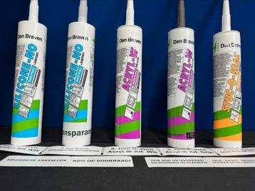 Meerdere Den Braven Siliconen Acryl Kit Stuc-o-Seal Trijskit beschikbaar voor biedingen