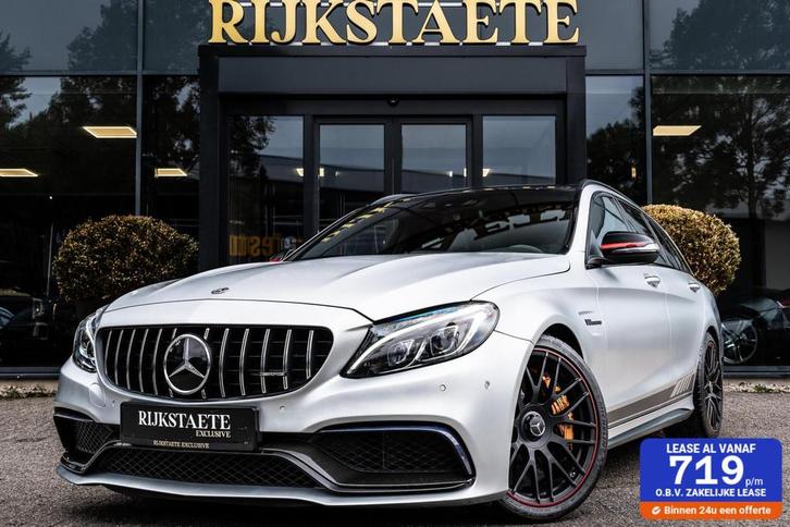 Mercedes C-klasse Estate AMG C63 S Edition 1|PANO|KERAMISCH, Auto's, Mercedes-Benz, Bedrijf, Te koop, C-Klasse, ABS, Achteruitrijcamera