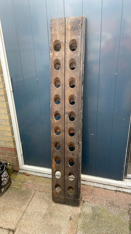 Wijnrek 20 flessen hout, Huis en Inrichting, Woonaccessoires | Wijnrekken, Gebruikt, 75 cm of meer, Hout, Ophalen