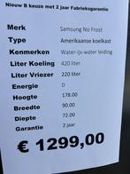 Samsung Amerikaanse koelkast no frost zwart ijs blokjes enz, 200 liter of meer, 60 cm of meer, Met aparte vriezer, Nieuw