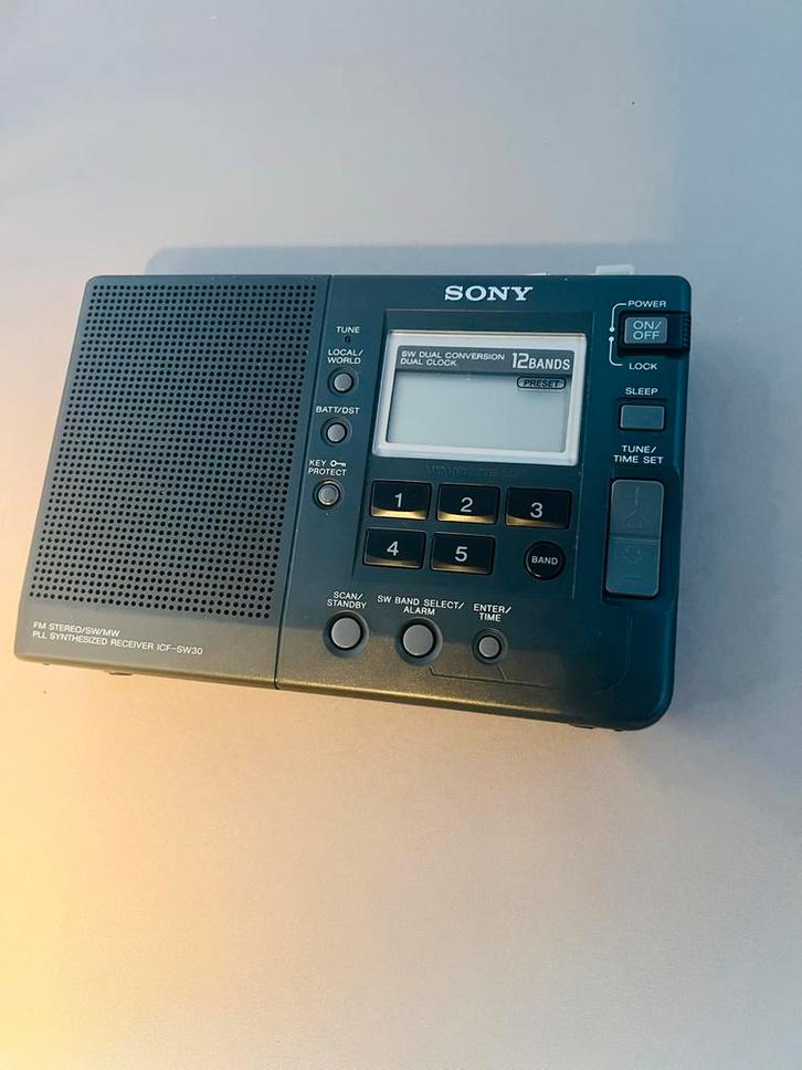 Sony ICF-SW30 Wereldontvanger, Audio, Tv en Foto, Radio's, Gebruikt, Wereldontvanger, Ophalen of Verzenden