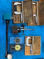 Diverse gereedschappen. Meten, beitels, frezen, boorkop, enz, Ophalen, Metaaldraaibank