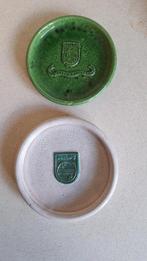 2 keramieken PHILIPS asbakken vintage, Ophalen of Verzenden, Gebruikt, Asbak