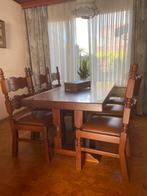 Kloostertafel eethoek met 6 stoelen, Ophalen, 4 tot 6 stoelen