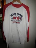 E878 River Woods mt XXL longsleeve wit rood, Verzenden, Wit, Overige maten, Zo goed als nieuw