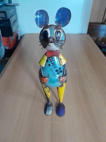 Vintage stijl Grote Metalen Muis ( izgs ) Design Decoratie  beschikbaar voor biedingen