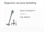 SPLINTERNIEUW: Dyson V15 Detect+ Geseald/Compleet/GARANTIE ✅, Witgoed en Apparatuur, Stofzuiger, Nieuw, Ophalen of Verzenden, 2000 watt of meer