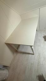 Witte eettafel, Huis en Inrichting, Ophalen, Gebruikt, 50 tot 100 cm, 150 tot 200 cm