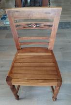 Eetkamerstoelen (teakhout), Huis en Inrichting, Stoelen, Ophalen, Gebruikt, Bruin, Vier