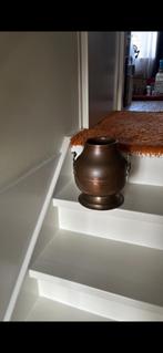 Koperen pot met hengsel  30 cm hoog helemaal gaaf, Ophalen of Verzenden