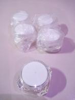 Design acrylaat zalf of crème potjes met binnen deksel, Overige kleuren, Nieuw, Ophalen of Verzenden, Handen en Nagels