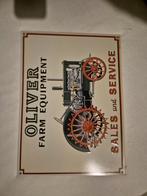 emaille bord oliver, Verzamelen, Merken en Reclamevoorwerpen, Ophalen of Verzenden, Reclamebord