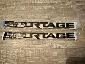 Kia sportage embleem 2 x high gloss zwart beschikbaar voor biedingen