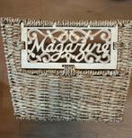 Brocante Tijdschriftenbak van Riet, Ophalen, Gebruikt