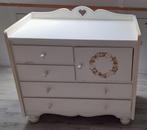 Vintage commode en ledikantje, Ophalen, Gebruikt, 50 tot 70 cm, 100 cm of meer