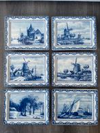 Set 6 limited edition borden De Porcelyne fles, Antiek en Kunst, Ophalen of Verzenden