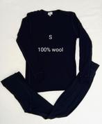 100% Woolen (Thermo) Kleding Set voor Heren (S), Kleding | Heren, Ondergoed, Ophalen of Verzenden, Zwart