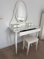 Kaptafel met kruk (ikea), Huis en Inrichting, Tafels | Kaptafels, Ophalen, 50 tot 100 cm, Zo goed als nieuw, Minder dan 100 cm
