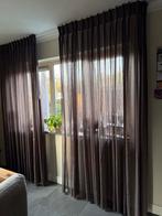 8 keer Inbetween gordijnen. Bruin., Bruin, 200 cm of meer, Ophalen of Verzenden, Zo goed als nieuw