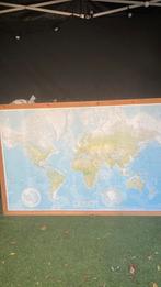 Grote wereldkaart op lijst TEAB, Antiek en Kunst, Ophalen, Aardrijkskunde