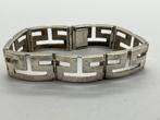 A650 Prachtige zilveren armband Griekse Meander, Ophalen of Verzenden, Zilver, Armband