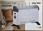 Nor-Tec Convector Heater Nortec Kachel [NIEUW in Doos], Ophalen, 30 tot 80 cm, Minder dan 60 cm, 800 watt of meer