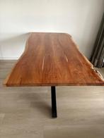Boomstamtafel, Huis en Inrichting, Tafels | Eettafels, Ophalen, Gebruikt, Eikenhout, 200 cm of meer