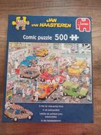 Jan van Haasteren- In de autospuiterij 500 stukjes, Ophalen of Verzenden, 500 t/m 1500 stukjes, Zo goed als nieuw, Legpuzzel