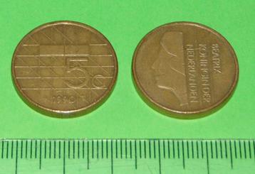 Nederland - 5 gulden 1990 - prijs verlaagd beschikbaar voor biedingen