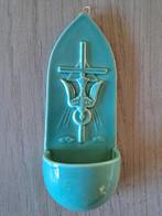 Wijwaterbakje van porselein, puntgaaf!  H 21cm, Br 8cm, Ophalen, Zo goed als nieuw, Beeld(je)