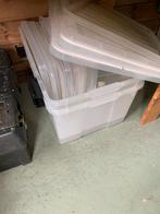 Kunststof Opbergkisten met Deksel, Ophalen of Verzenden, Gebruikt, Kunststof, Minder dan 50 cm