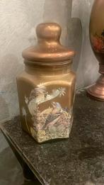 Gouden pot met vogeltjes, Antiek en Kunst, Ophalen of Verzenden