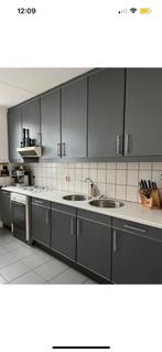 Keuken grijs/blauw met gasstelletje, Huis en Inrichting, Keuken | Complete keukens, Ophalen, Gebruikt, Overige typen