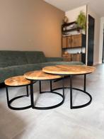 Driedelige salon / bijzet tafels, Huis en Inrichting, Tafels | Salontafels, Ophalen, 50 tot 100 cm, Zo goed als nieuw, Minder dan 50 cm