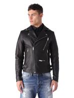 Diesel Heren Motor jack LEDEREN JAS Leather Biker Jacket, Kleding | Heren, Diesel, Maat 48/50 (M), Zwart, Diesel