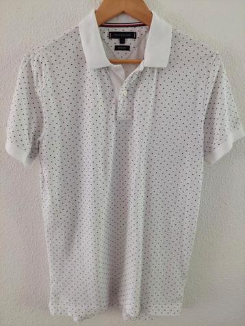 Polo k.mouw Tommy Hilfiger regular 46 wit katoen 3xGedragen beschikbaar voor biedingen